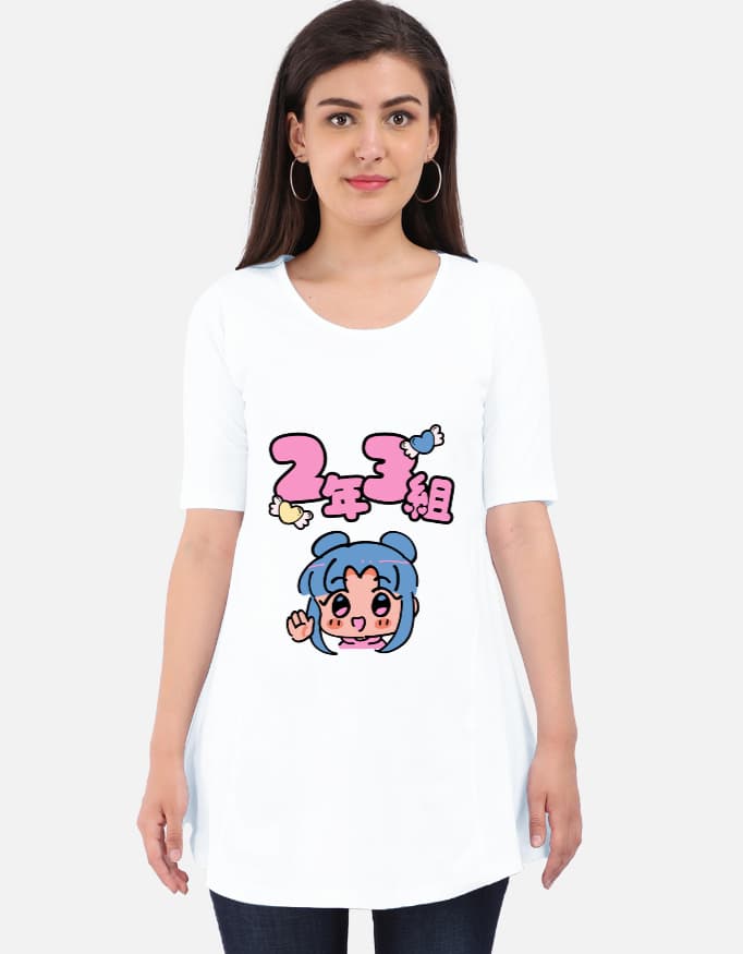 Maternity Dress Anime Print