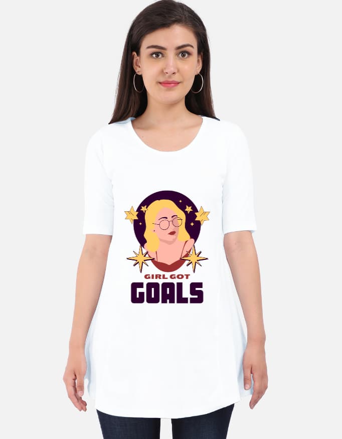 Maternity Dress Girl Got Goal Print Front