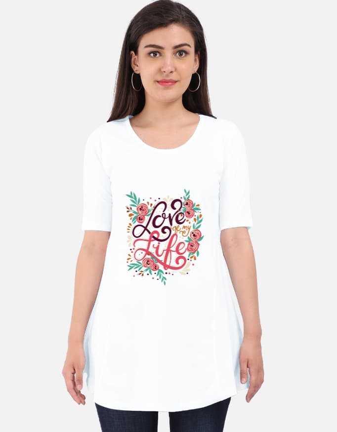 Maternity Dress Love Life Print