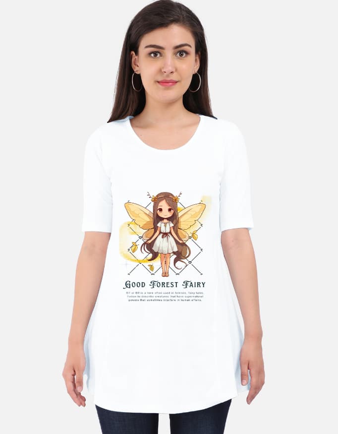 Maternity Dress Angel Girl Print Front
