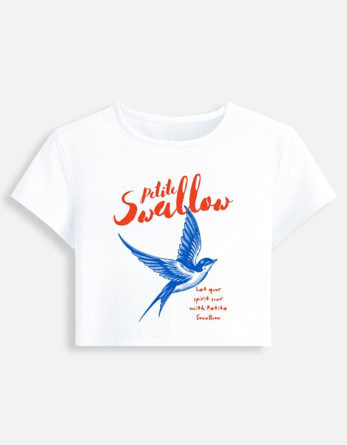 Baby Tee Swallo Print