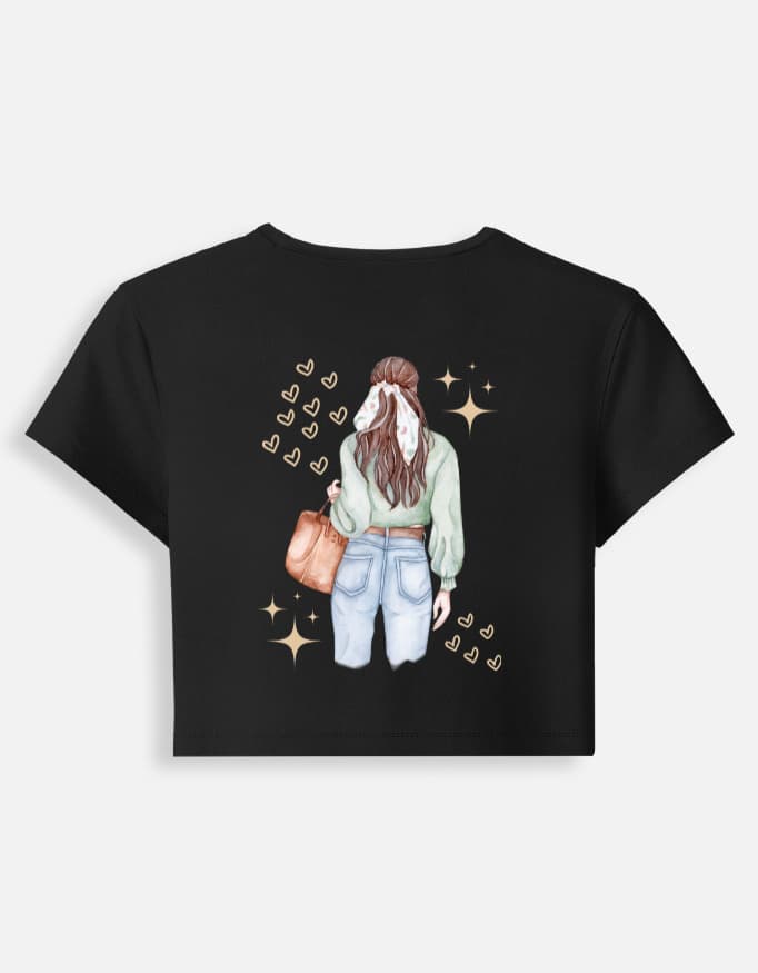 Baby Tee Girl 2 Print