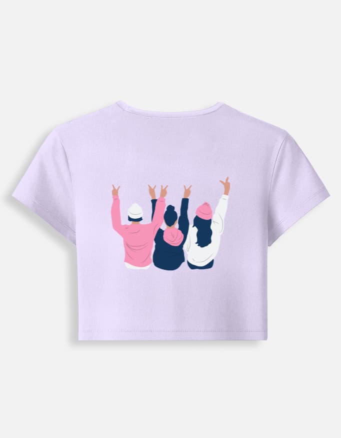 Baby Tee Friends Print
