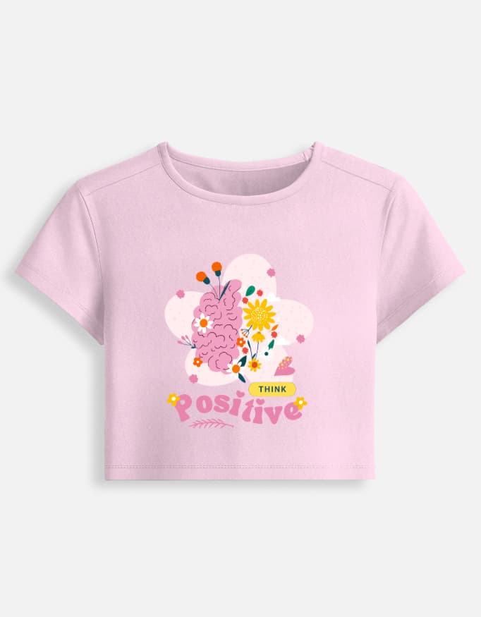 Baby Tee Positive Print
