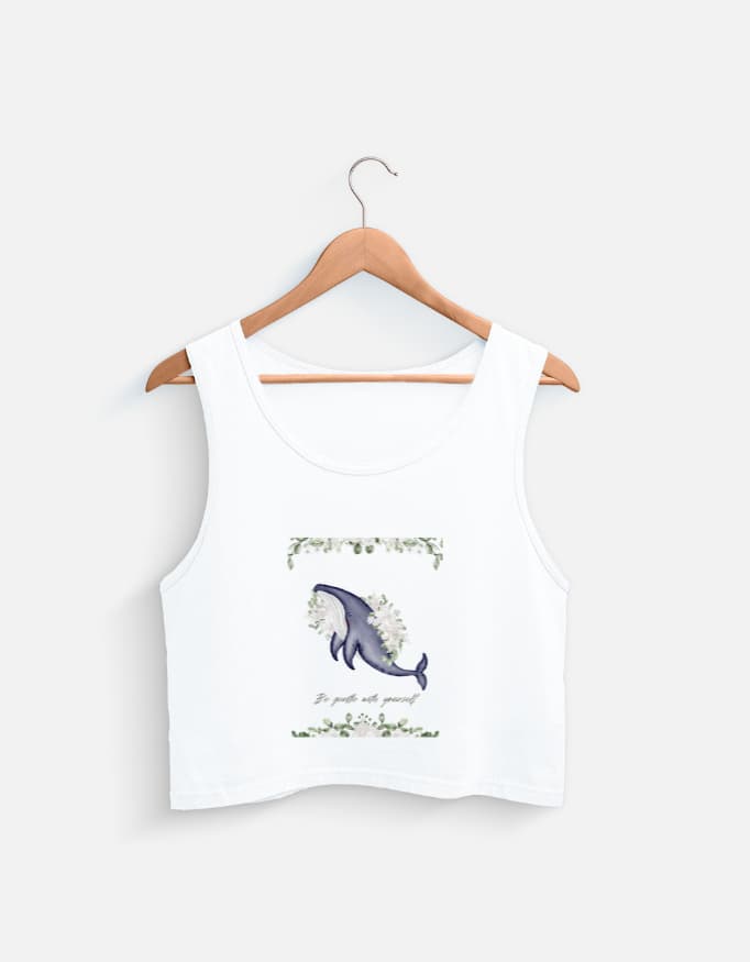 Tank Top Fish Front Print