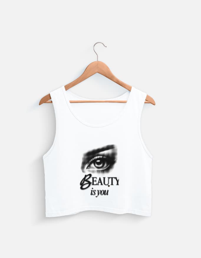 Tank Top Beaty Is You Front Print