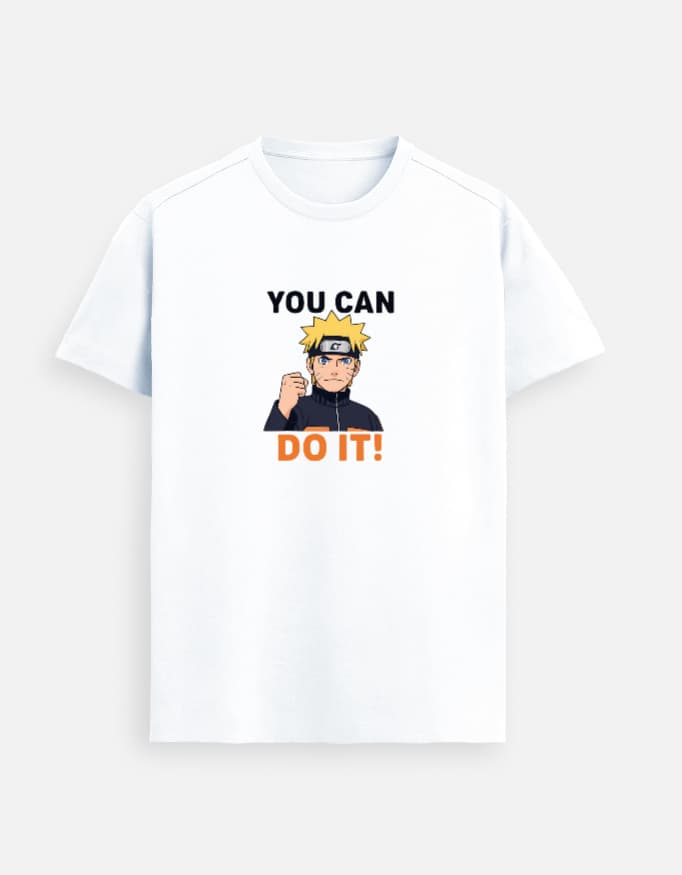 Supima T-Shirt You Can Do It Naruto Front Print